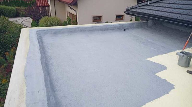 Hydro- i termoizolacja dachu nad garażem – Karczowiska